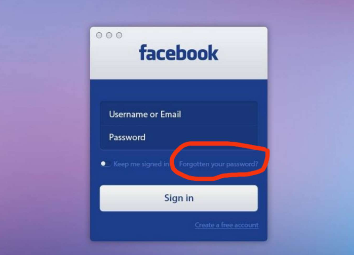 facebook忘记密码怎么找回